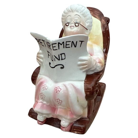 VTG Leffton Retirement Fund Banks Pair – Grandma Grandpa Japan w/ Stoppers - Picture 6 of 16